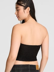 Victoria's Secret Pink Black Lace Tube Top - Image 2 of 2