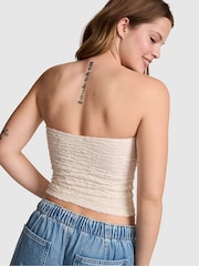 Victoria's Secret Pink Winter White Lace Tube Top - Image 2 of 2