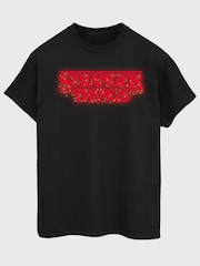 Brands In Black Stranger Things Logo Christmas T-Shirt - Image 3 of 5