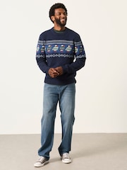 FatFace Puffin Crew Neck Knitted Jumper - Image 4 sur 7