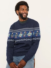 FatFace Puffin Crew Neck Knitted Jumper - Image 5 sur 7