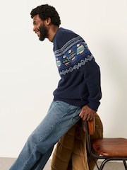 FatFace Puffin Crew Neck Knitted Jumper - Image 6 sur 7