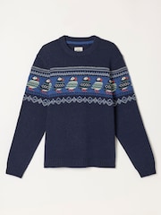 FatFace Puffin Crew Neck Knitted Jumper - Image 7 sur 7