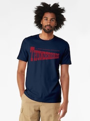 All + Every Blue Thunderbirds Classic Text Logo T-Shirt - Image 1 of 3