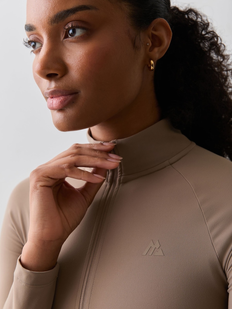 Montirex Brown Form Full Zip T-Shirt - Image 6 of 6