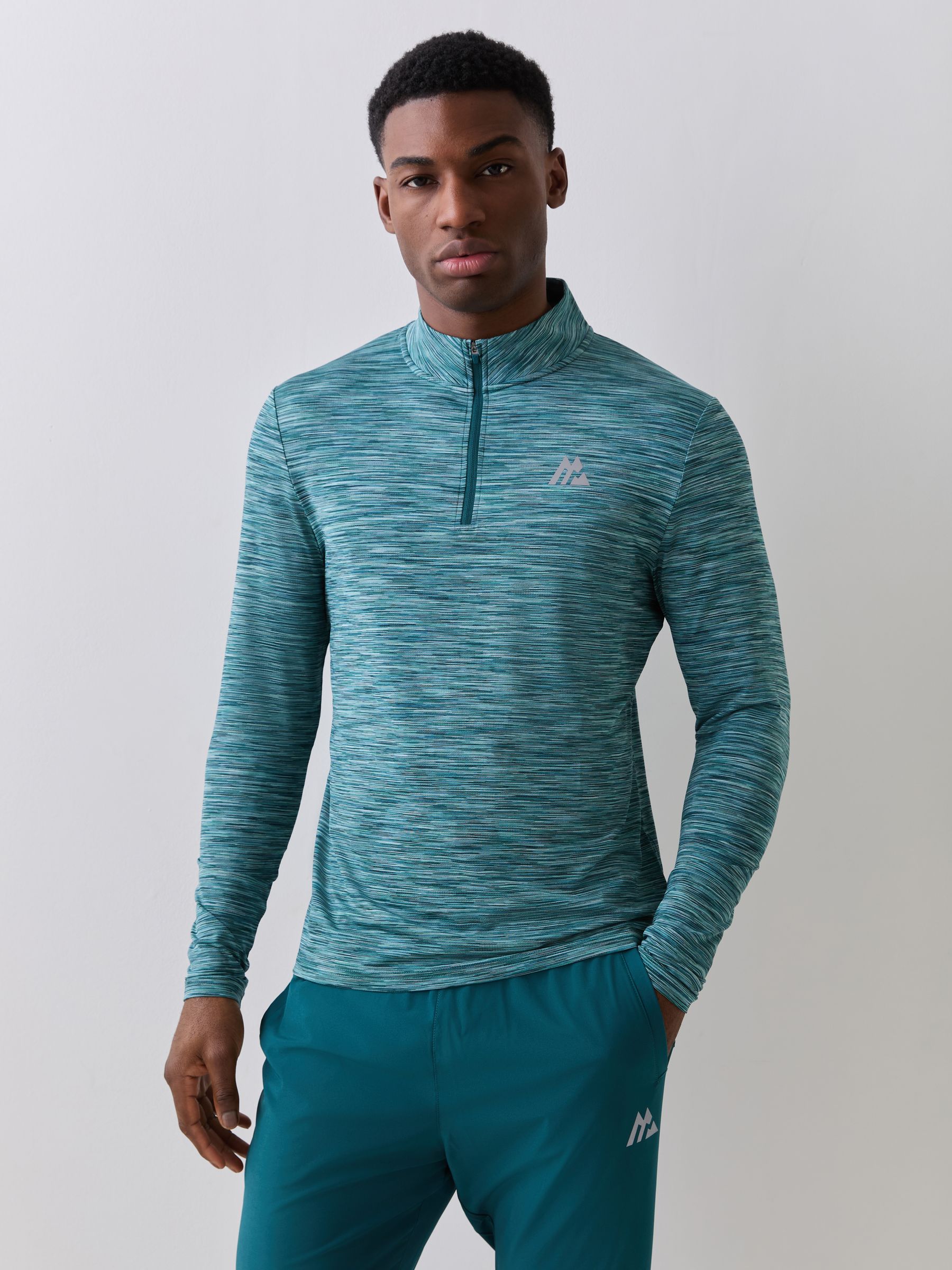 Buy Montirex Teal Trail 2.0 Quarter Zip Sweatshirt from the Next