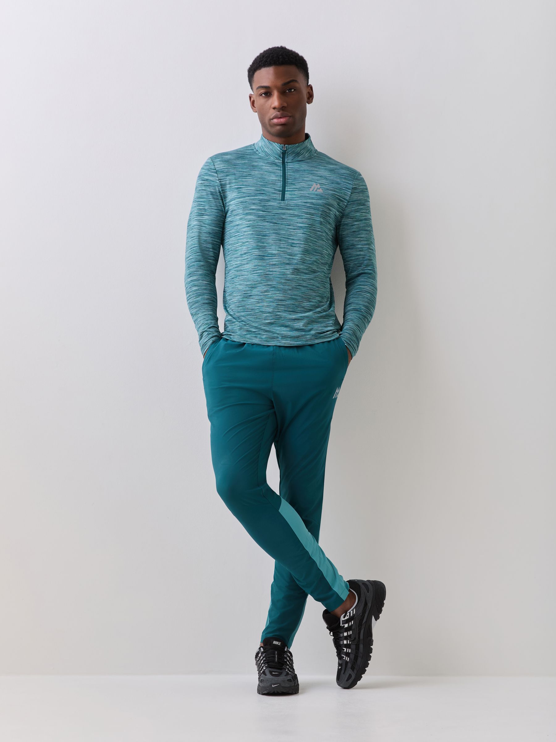 0101 Buy Montirex Teal Trail 2.0 Quarter Zip Sweatshirt from the Next