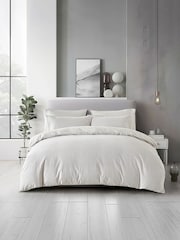 Lazy Linen Natural Slouchie Stripe Linen and Cotton Bed Set - Image 1 of 4