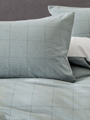 Lazy Linen Blue Soft Squares Bed Set - Image 3 of 4