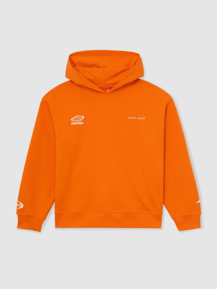 McLaren Racing Heavyweight Motif Hoodie Unisex-Fit - Imaginea 2 din 12