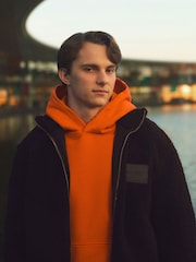 McLaren Racing Heavyweight Motif Hoodie Unisex-Fit - Imaginea 3 din 12