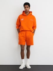 McLaren Racing Heavyweight Motif Hoodie Unisex-Fit - Imaginea 4 din 12