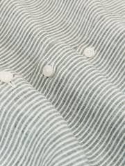 Reiss Dark Sage/White Fine Stripe Ruban Stripe Shirt - Image 6 of 6