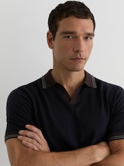 Reiss Navy Redmire Polo Shirt - Image 1 of 6