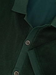 Reiss Forest Green Eden Towelling Short-Sleeve Shirt - Image 6 of 6