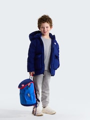 The North Face Blue Kids North Down Fleece Lined Puffer Jacket - Image 3 of 6