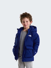 The North Face Blue Kids North Down Fleece Lined Puffer Jacket - Image 4 of 6