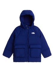 The North Face Blue Kids North Down Fleece Lined Puffer Jacket - Image 5 of 6