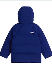 The North Face Blue Kids North Down Fleece Lined Puffer Jacket - Image 6 of 6