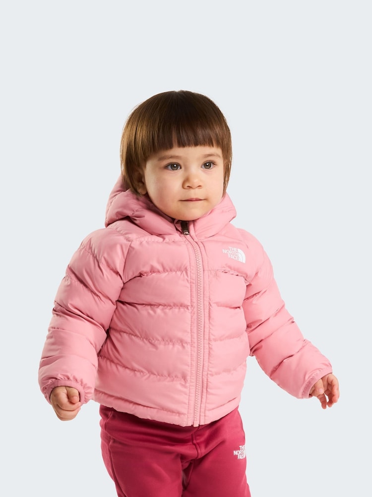 The North Face Pink Baby Reversible Perrito Puffer Jacket - Image 1 of 11