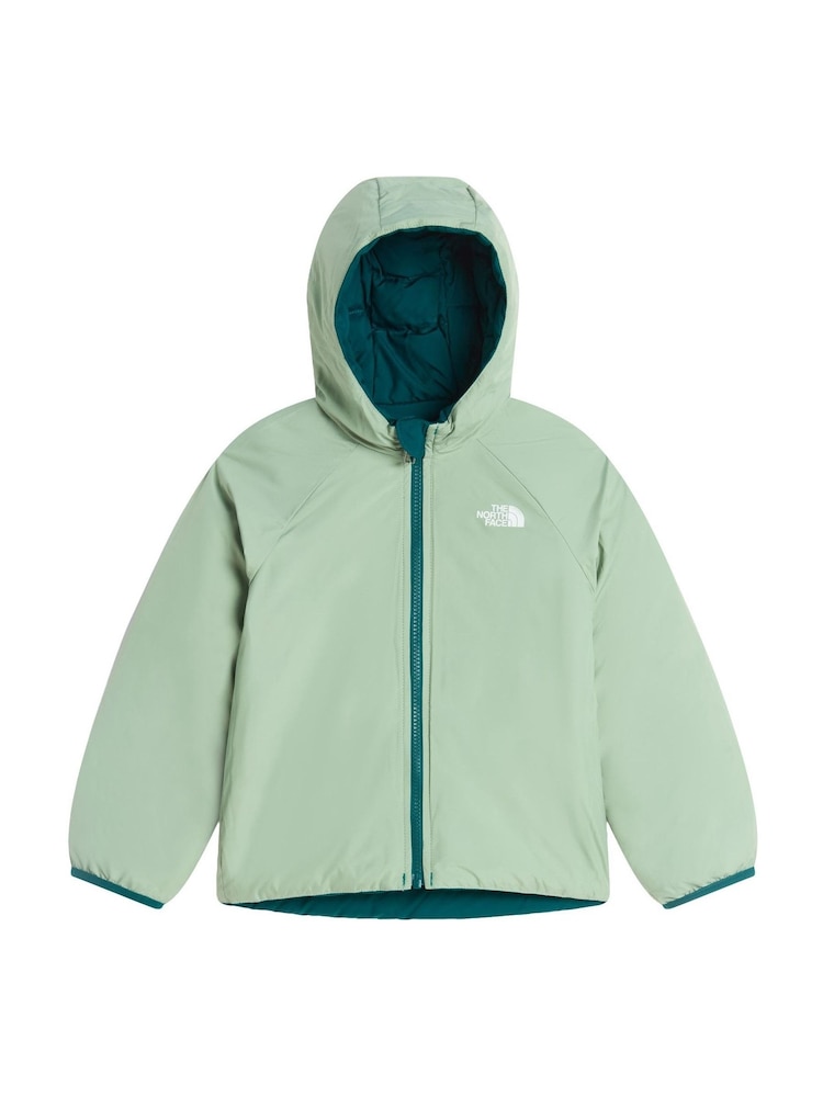 أزرق - سترة منفوخة بهودي بوجهين تشكيلة Perrito من The North Face للأطفال - صورة 3 من 3 أزرق - سترة منفوخة بهودي بوجهين تشكيلة Perrito من The North Face للأطفال - صورة 3 من 3