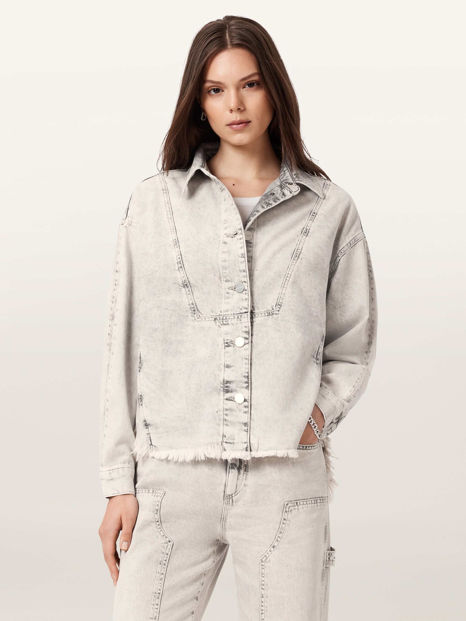 Buy AllSaints Grey Hettie Xtal Shirt from Next USA