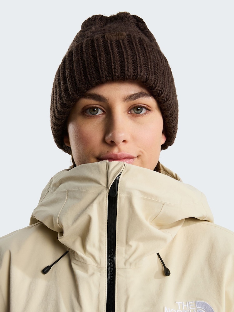 The North Face Brown Oh Mega Beanie - Image 1 of 3