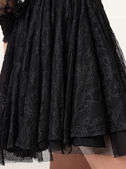 AllSaints Black Athena Lace Skirt - Image 2 of 8