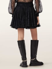 AllSaints Black Athena Lace Skirt - Image 5 of 8