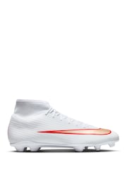 Nike White Mercurial Superfly 11 Club Multi Ground High Football Boots - Image 1 of 9