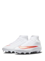 Nike White Mercurial Superfly 11 Club Multi Ground High Football Boots - Image 2 of 9