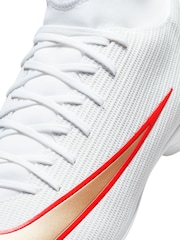 Nike White Mercurial Superfly 11 Club Multi Ground High Football Boots - Image 7 of 9
