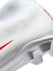 Nike White Mercurial Superfly 11 Club Multi Ground High Football Boots - Image 8 of 9
