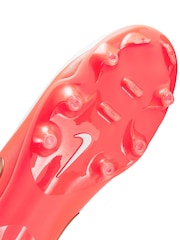 Nike White Tiempo Academy Multi Ground Football Boots - Image 8 of 9