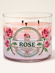 Bath & Body Works Rose 3 Wick Candle 411g - Image 1 of 2