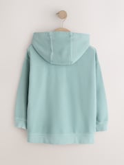 أزرق Smiley - هودي مطبوع بسحاب كامل (3-16سنة) - صورة 2 من 4