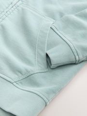 أزرق Smiley - هودي مطبوع بسحاب كامل (3-16سنة) - صورة 4 من 4