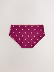 Purple Dot Hipster Briefs 5 Pack (2-16yrs) - Image 7 of 9