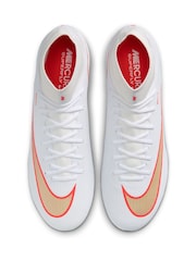 Nike White Mercurial Superfly 11 Academy Multi-Ground High-Top Football Boots - Image 3 of 8