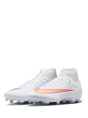 Nike White Mercurial Superfly 11 Academy Multi-Ground High-Top Football Boots - Image 4 of 8