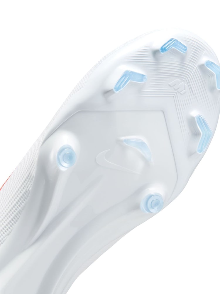 Nike White Mercurial Superfly 11 Academy Multi-Ground High-Top Football Boots - Image 8 of 8 Nike White Mercurial Superfly 11 Academy Multi-Ground High-Top Football Boots - Image 8 of 8