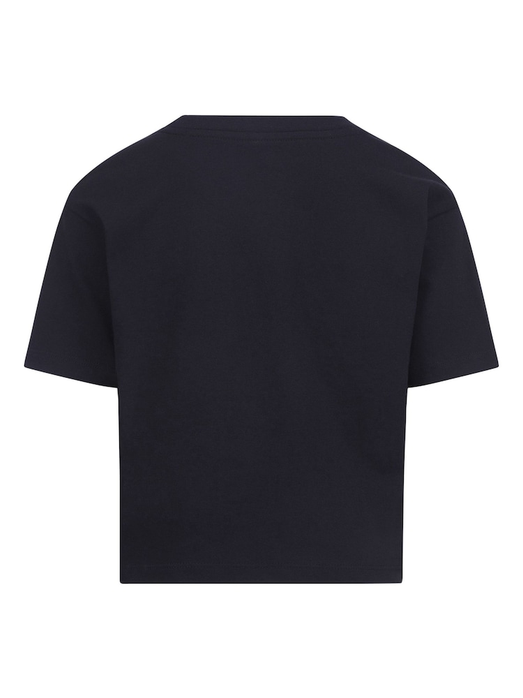 Nike Black Kids Boxy T-Shirt - Image 2 of 3 Nike Black Kids Boxy T-Shirt - Image 2 of 3