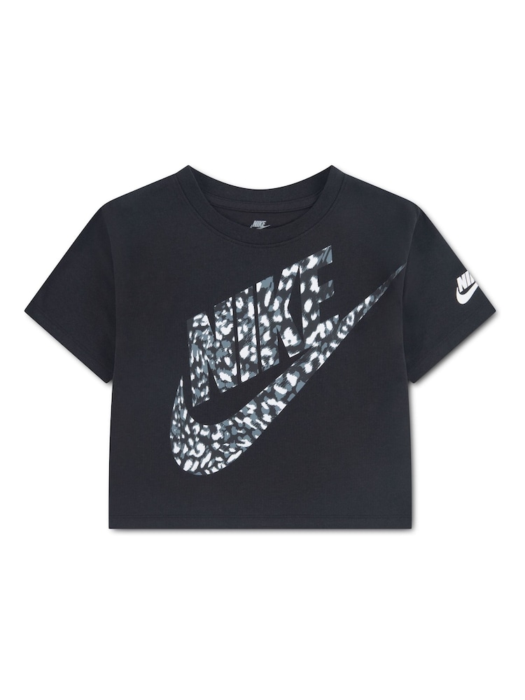 Crno - Nike NKG All-Over Print Animal T-Shirt - Slika 1 od 3