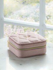 Pink Bow Travel Jewellery Box - Image 1 of 4