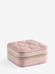 Pink Bow Travel Jewellery Box - Image 2 of 4