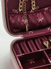 Pink Bow Travel Jewellery Box - Image 4 of 4