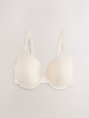 Chocolate/Pink/Cream Padded Full Cup Cotton Blend Ultimate Comfort Bras 3 Pack - Image 7 of 11