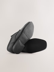 Black Extra Wide Fit (H) School Leather Lace-Up Shoes - Image 2 of 4