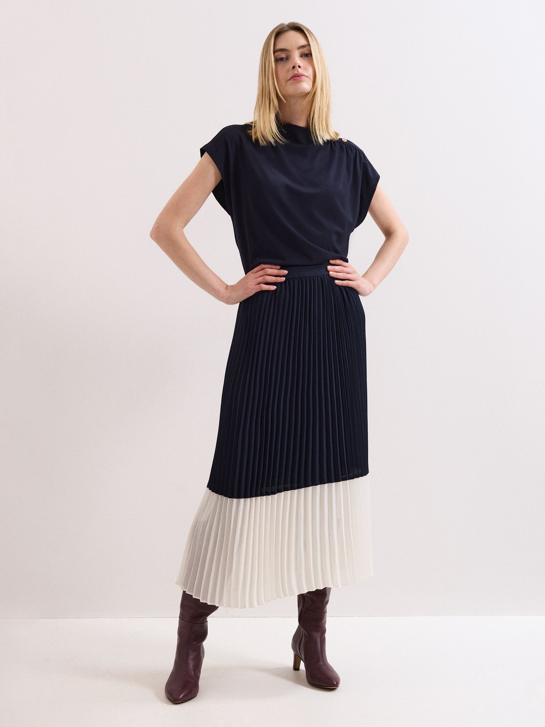 Buy Phase Eight Blue Petite Eleanor Navy Skirt from Next USA