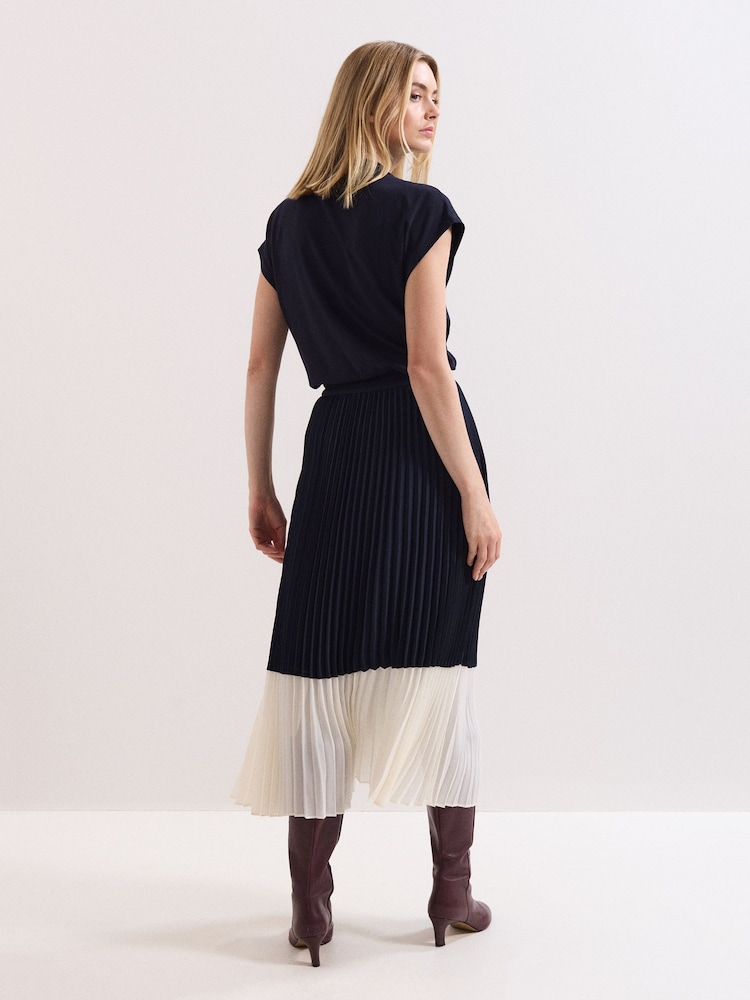 Phase Eight Blue Petite Eleanor Navy Skirt - Image 2 of 7